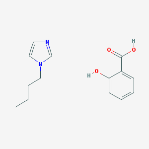 93762-23-3,Salicylic acid, compound with 1-butyl-1H-imidazole (1:1),1-butylimidazole; 2-hydroxybenzoic acid;
